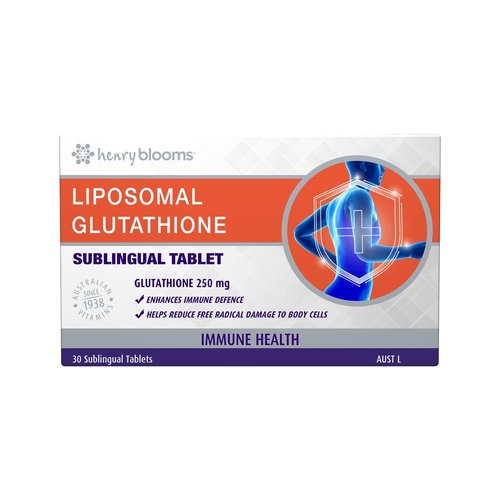 Henry Blooms Liposomal Glutathione Sublingual 30 Tablets