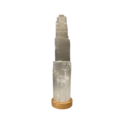 Alternative Distribution Selenite Lamp Mini Mountain with LED Base 20cm