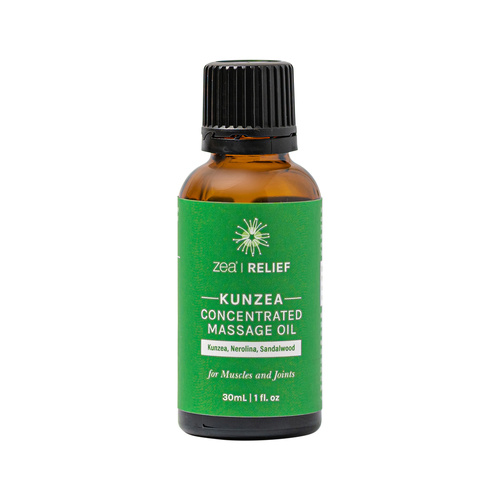 Zea Relief Kunzea Concentrated Massage Oil (Kunzea Nerolina Sandalwood) 30ml