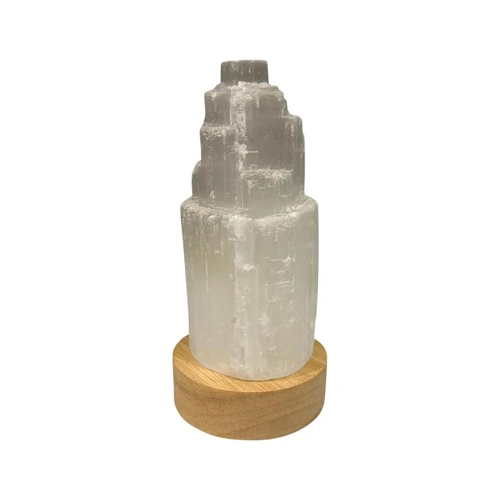 Alternative Distribution Selenite Lamp Mini Mountain with LED Base 10cm