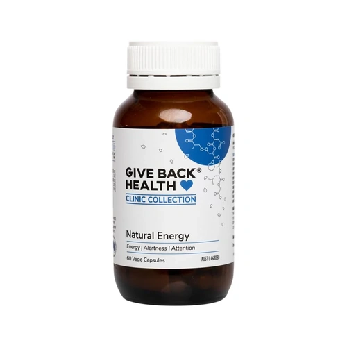 Give Back Health Clinic Collection Natural Energy 60 Veg Capsules