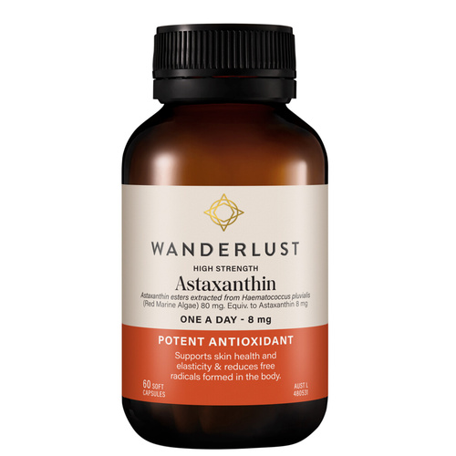Wanderlust Hi Strength Astaxanthin 60 Capsules