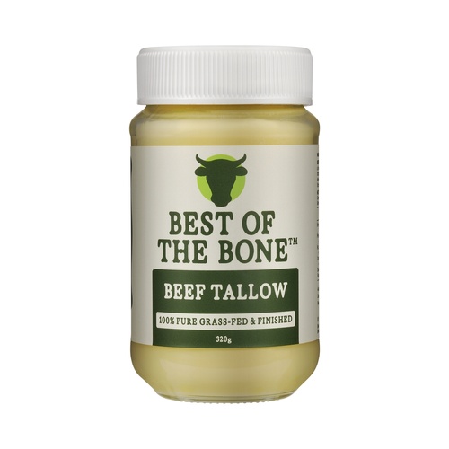 Best Of The Bone Beef Tallow Pure Grass-Fed Suet Dripping 320g