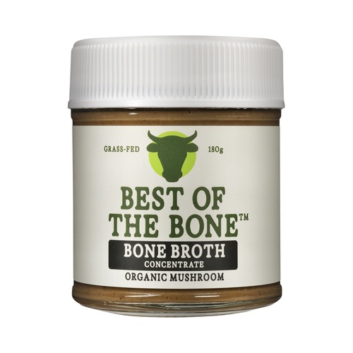 Best Of The Bone Bone Broth Beef Concentrate Organic Mushrooms 180g