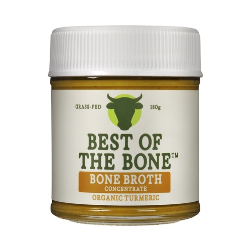 Best Of The Bone Bone Broth Beef Concentrate Organic Turmeric 180g