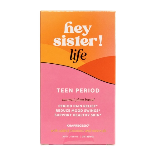 Hey Sister Life Teen Period 28 Tablets