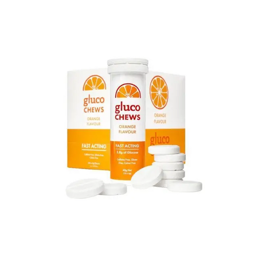 Glucology Glucose Chews Orange 4g 10 Pack