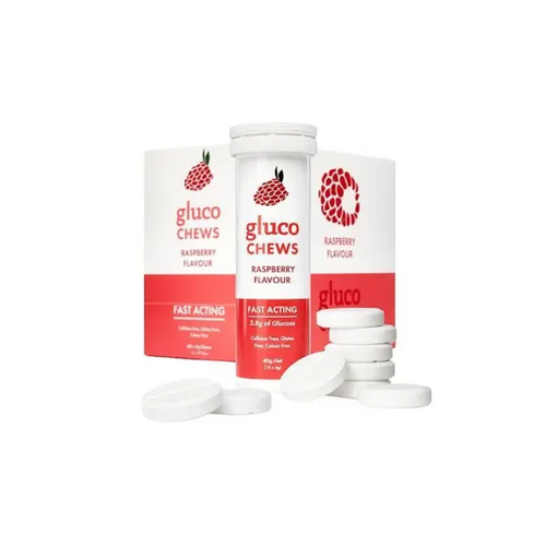 Glucology Glucose Chews Raspberry 4g 10 Pack