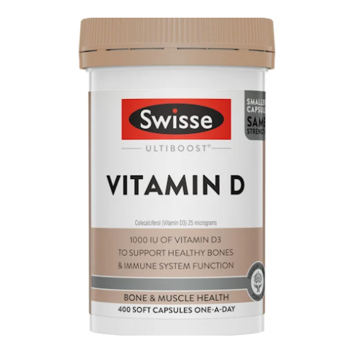 Swisse Ultiboost Vitamin D 400 Capsules