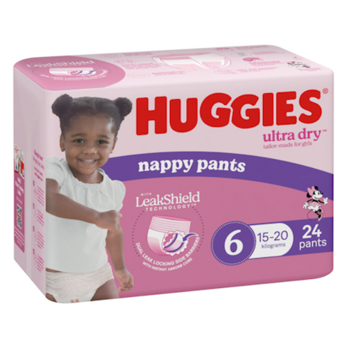 Huggies Junior Size 6 Girl Bulk 24