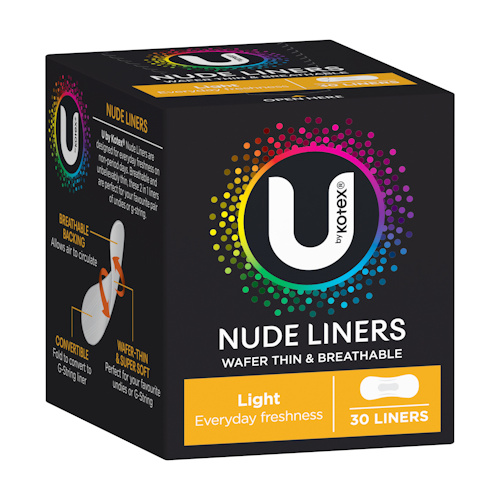 U By Kotex Nude Liners 30Pk