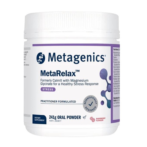 Metagenics MetaRelax (CalmX) Raspberry Powder 241g