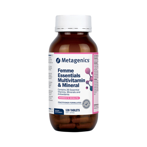 Metagenics Femme Essentials Multivitamin and Mineral 120 Tablets