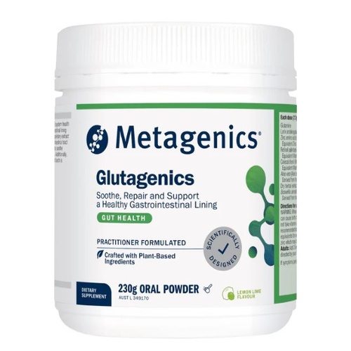 Metagenics Glutagenics Oral Lemon Lime Powder 230g