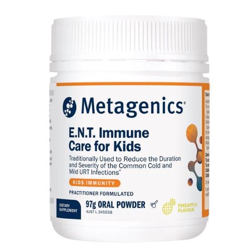 Metagenics Kids E.N.T. Immune Care for Kids Pineapple Oral Powder 97g