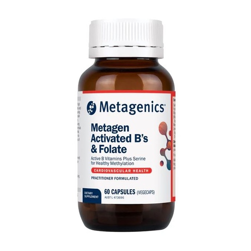Metagenics Metagen Activated B's & Folate 60 Capsules