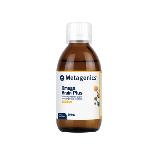 Metagenics Omega Brain Plus Fish Oil 190mL Mint Flavoured