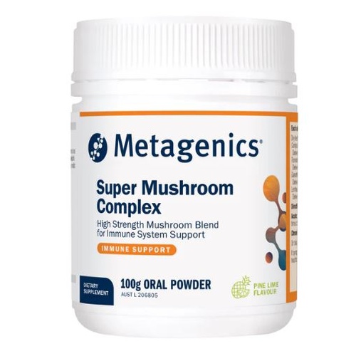 Metagenics Super Mushroom Complex Pine Lime Oral Powder 100g