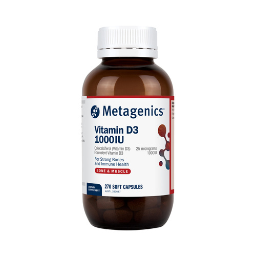 Metagenics Vitamin D3 1000IU 270 Capsules