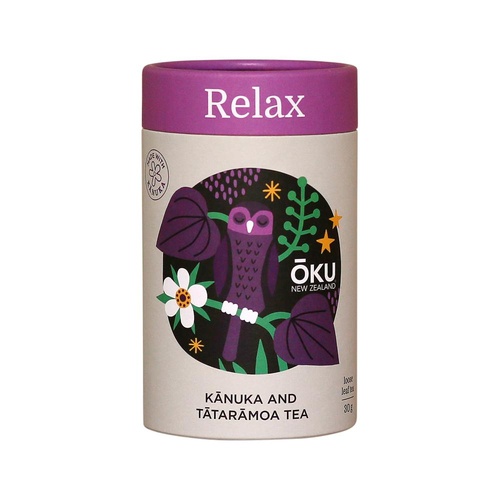 OKU New Zealand Relax Kanuka & Tataramoa Tea Loose Leaf 30g