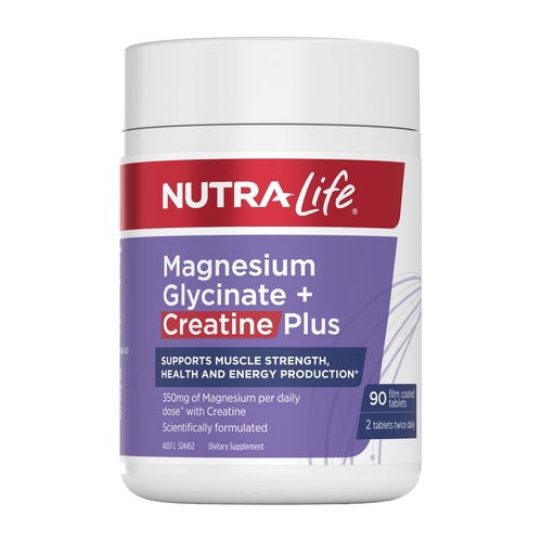 NutraLife Magnesium Glycinate + Creatine Plus 90 Tablets