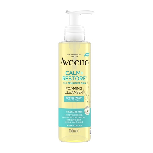 Aveeno Calm+Restore Foam Cleanser 200ml