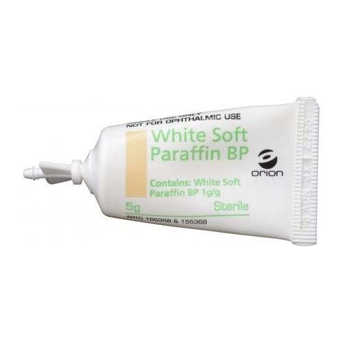 Paraffin White Soft 5g Sterile Single Use