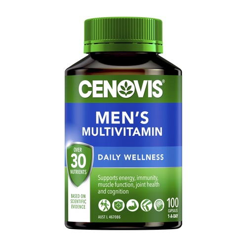 Cenovis Men's Multivitamin Daily Wellness 100 Capsules