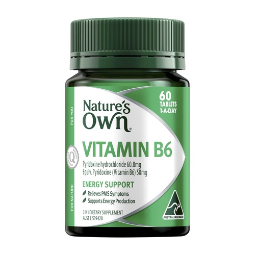 Nature's Own Vitamin B6 60 Tablets