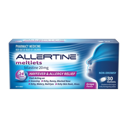 Allertine Bilastine 20mg 30 Meltlets