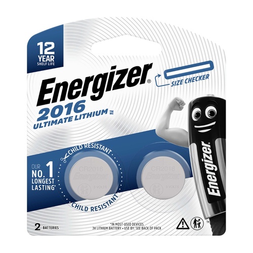 Energizer Ultimate Child Shield Cr2016 2 Pack
