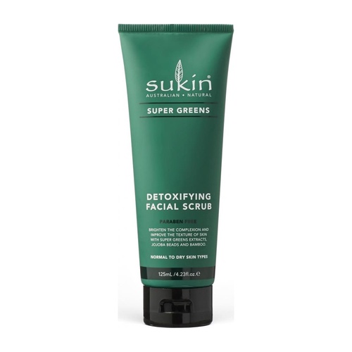 Sukin Super Greens Detoxifying Facial Scrub 125ml