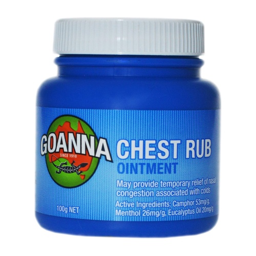 Goanna Chest Rub 100g Jar