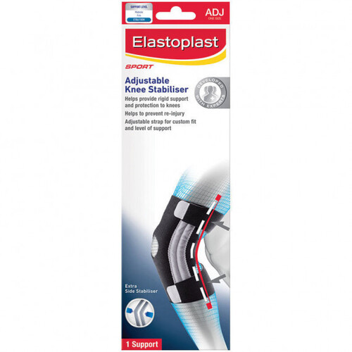 Elastoplast Sport Adjustable Knee Stabiliser Brace Black