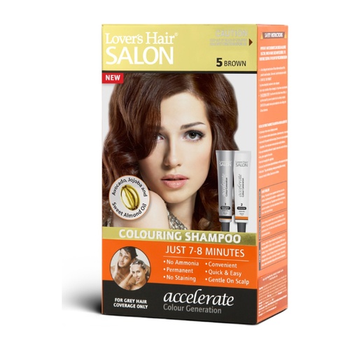 Loverhair Hair Salon Colour Shampoo 5 Brown