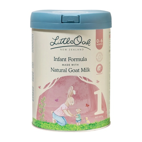 LittleOak Infant Formula Made with Natural Goat Milk 0 - 6 Months 800g