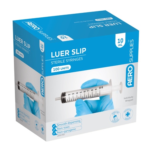 Aero Luerslip Syringe 10ml Box