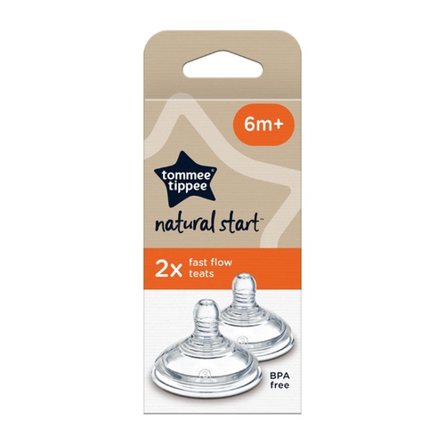Tommee Tippee Natural Start Fast Flow Teats 2 Pack