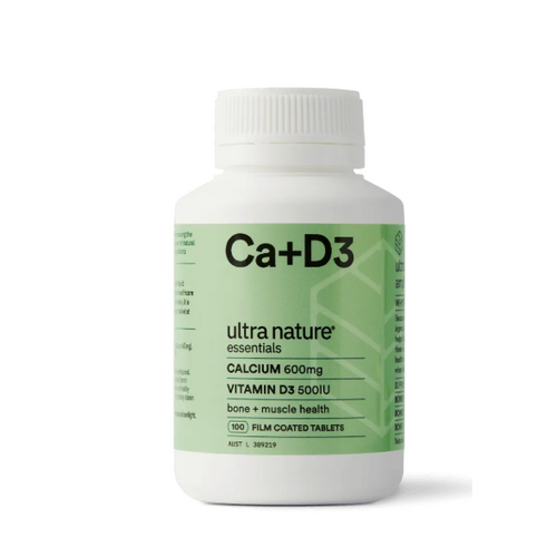 Ultra Nature Calcium + Vitamin D3 Tab 100 Tablets