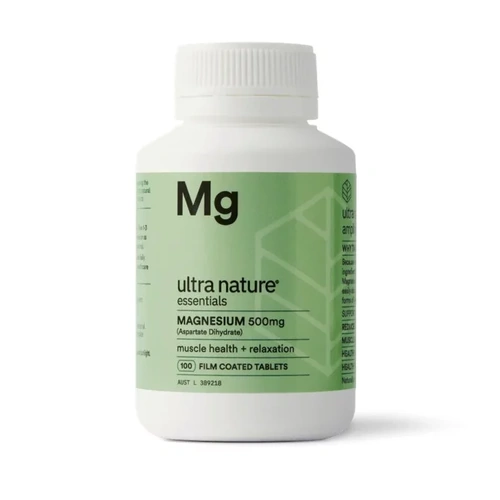 Ultra Nature Magnesium 500mg 100 Tablets