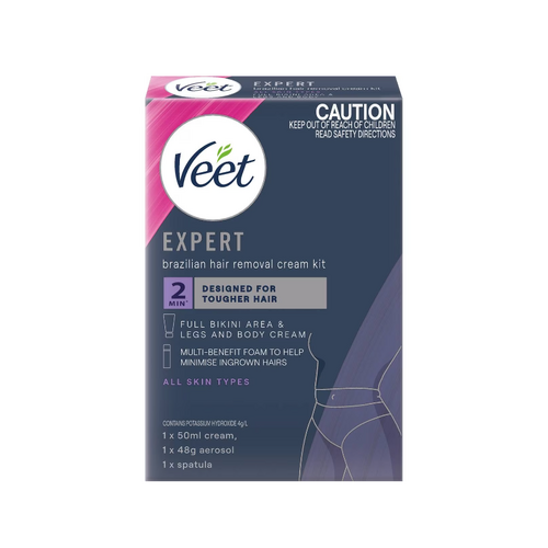 Veet Expert Brazilian Hair Removal Cream Kit