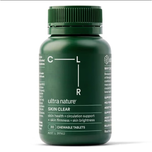 Ultra Nature Skin Clear Chewable 30 Tablets