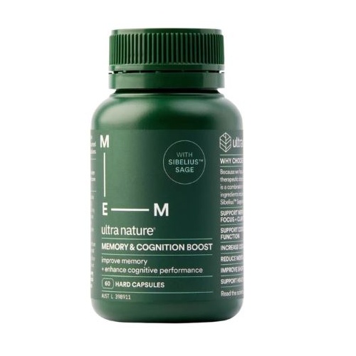 Ultra Nature Memory & Cognition Boost 60 Capsules