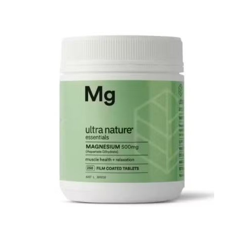 Ultra Nature Magnesium 500mg 250 Tablets