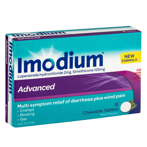 Imodium Advanced Chewable Tab 6