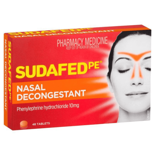 Sudafed PE Nasal Decongestant 48 Tablets (S2)
