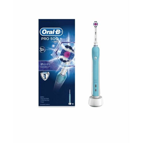 Oral-B Pro 500 3D White Rechargeable Electric Toothbrush