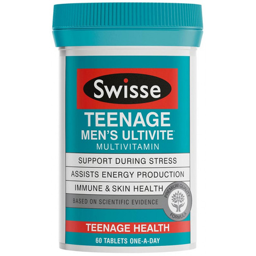 Swisse Mens Teenage Ultivite 60 Tablets