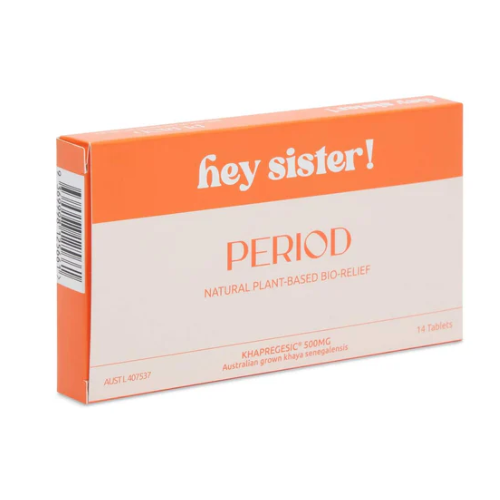 Hey Sister! Period Natural Plant-Based Bio-Relief 14 Tablets