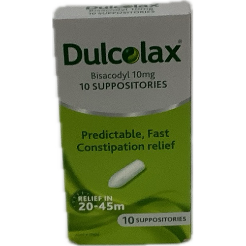 Dulcolax 10mg 10 Suppositories Constipation Relief